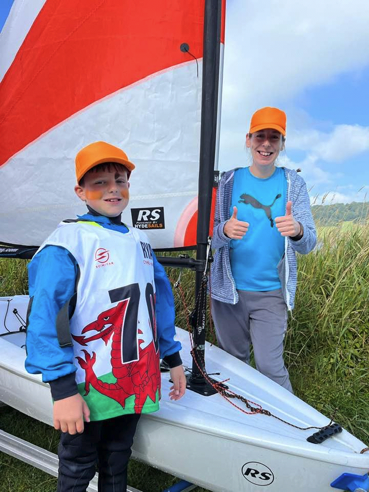 Learning to sail at Llyn Brenig.